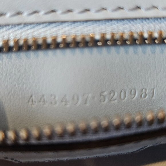 Gucci Blue Shearling Marmont Shoulder Bag - Picture 8 of 15